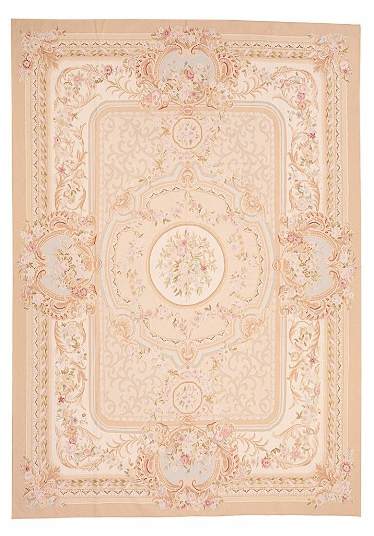 Classic Flat Weave Aubusson Rug