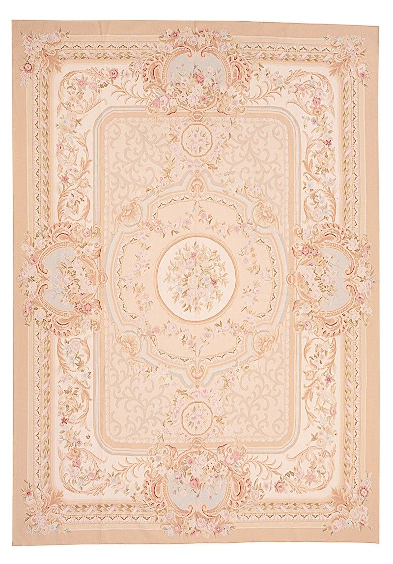 Classic Flat Weave Aubusson Rug