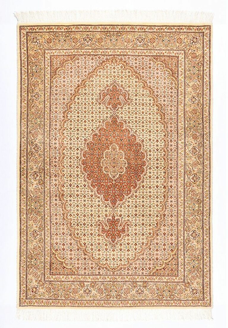 Persian Tabriz Rug with Silk