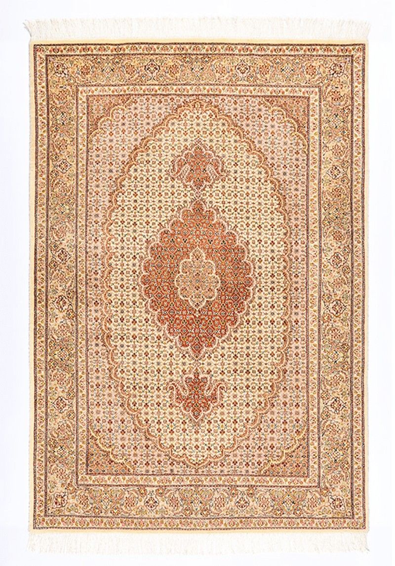 Persian Tabriz Rug with Silk