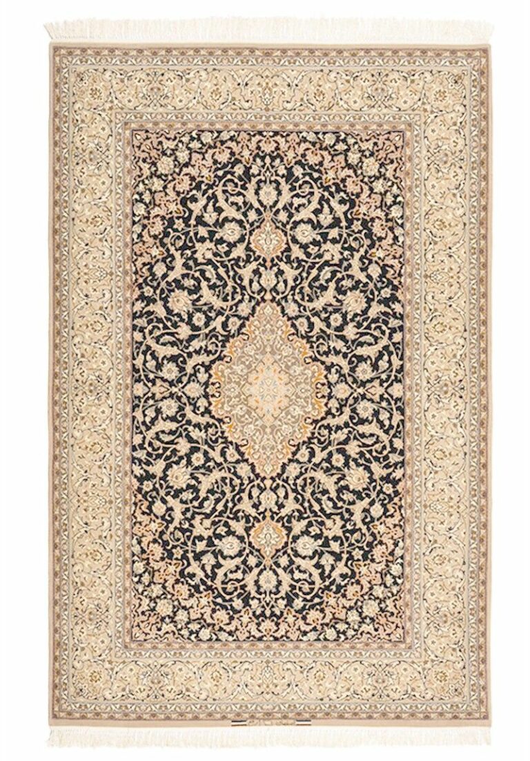 Persian Isfahan Rug with Silk