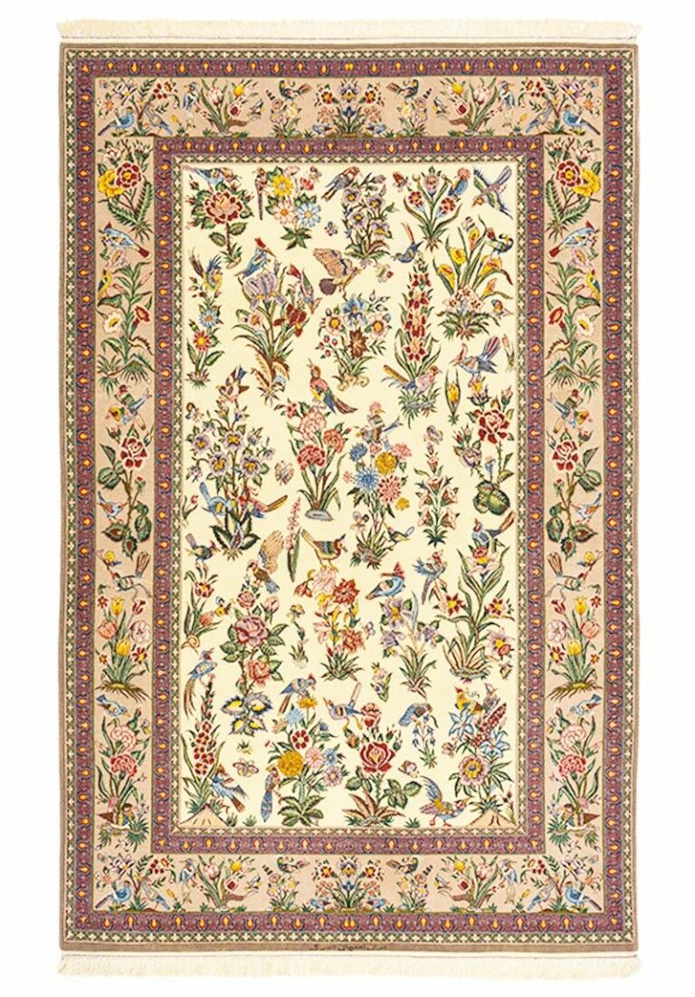 Persian Isfahan Rug with Silk