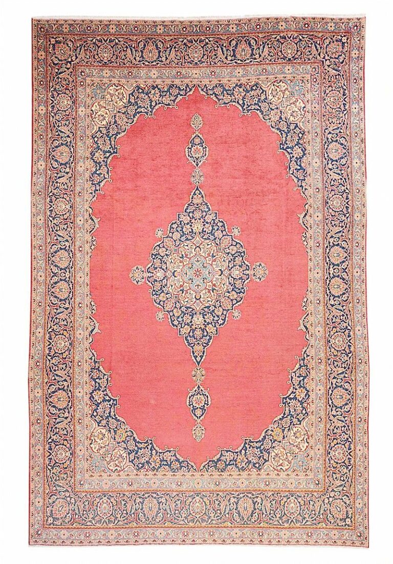 Antique Persian Kashan Rug