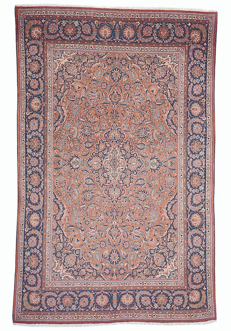 Antique Persian Kashan Rug