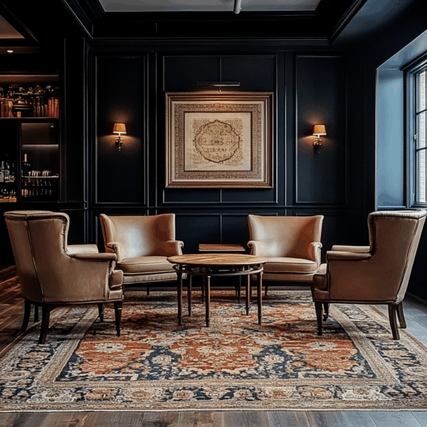 Luxury Hotel Chic - Styling Authentic Persian Rugs in Hotels & Private Clubs