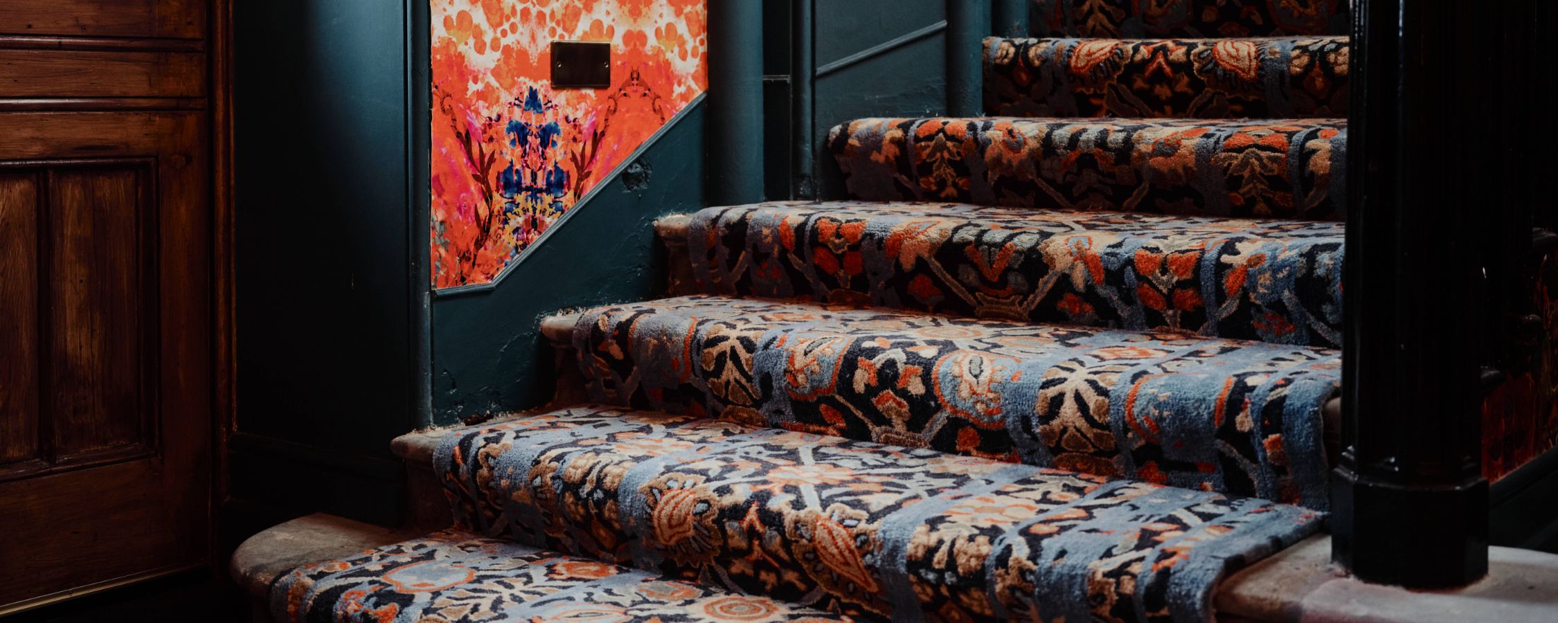 London Persian Rug Mar Hall Staircase