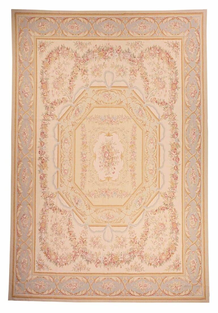 Classic Flat Weave Aubusson Rug